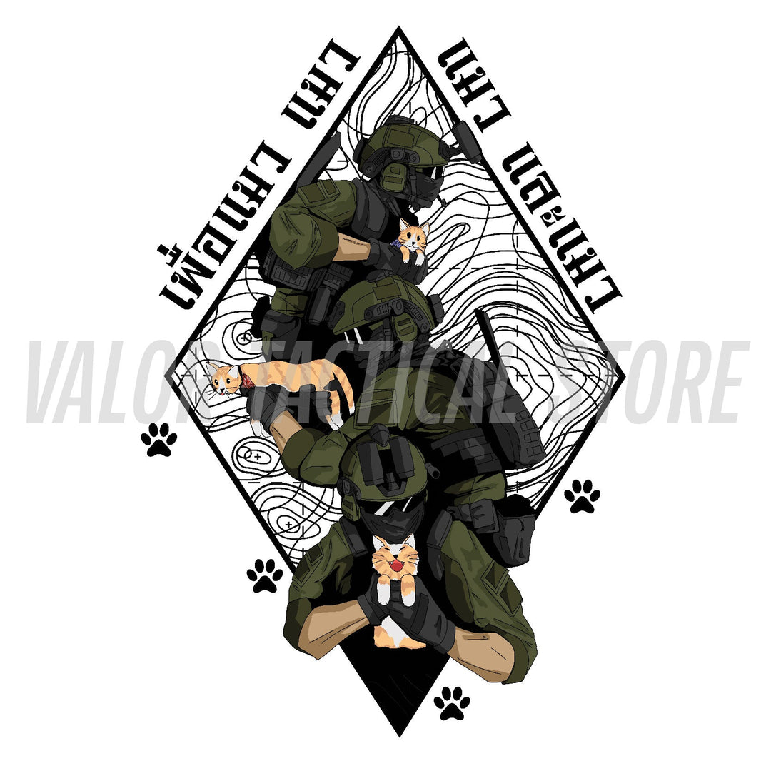 [ซื้อ 1 แถม 1] Valor PX เพื่อแมว แมว และแมว T-Shirt