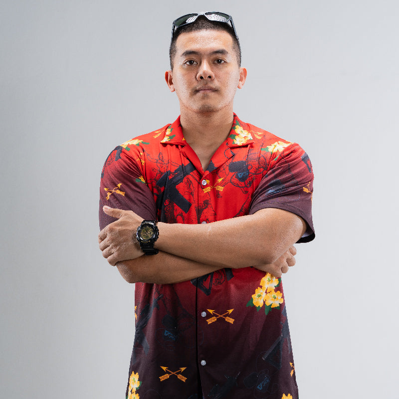 Valor PX Hawaii Shirt - เอราวัณ M5 [Red]