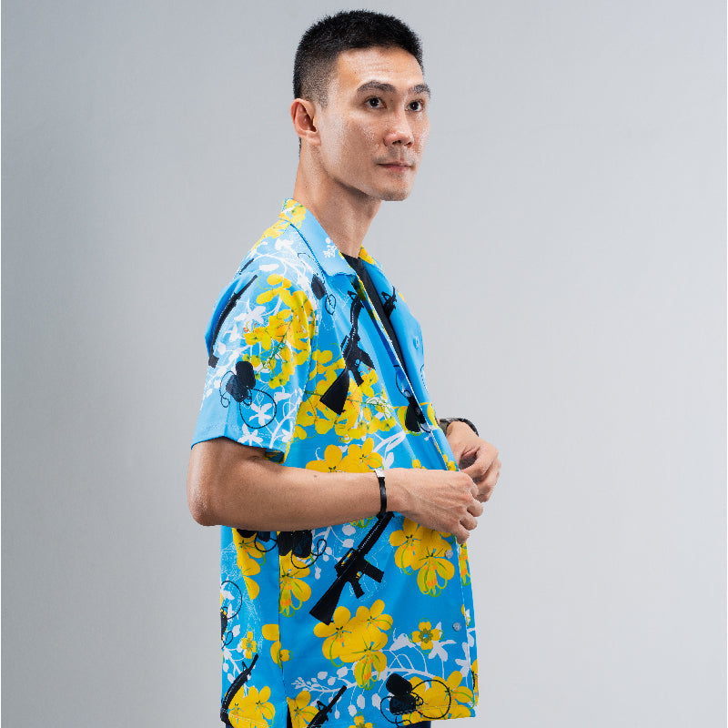 Valor PX Hawaii Shirt - ไอยรา ห้าห้าหก [Blue]