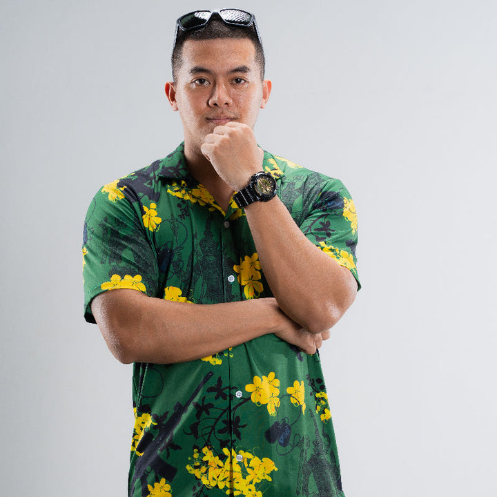 Valor PX Hawaii Shirt - ทศกันฐ์ลั่นไก [Green]