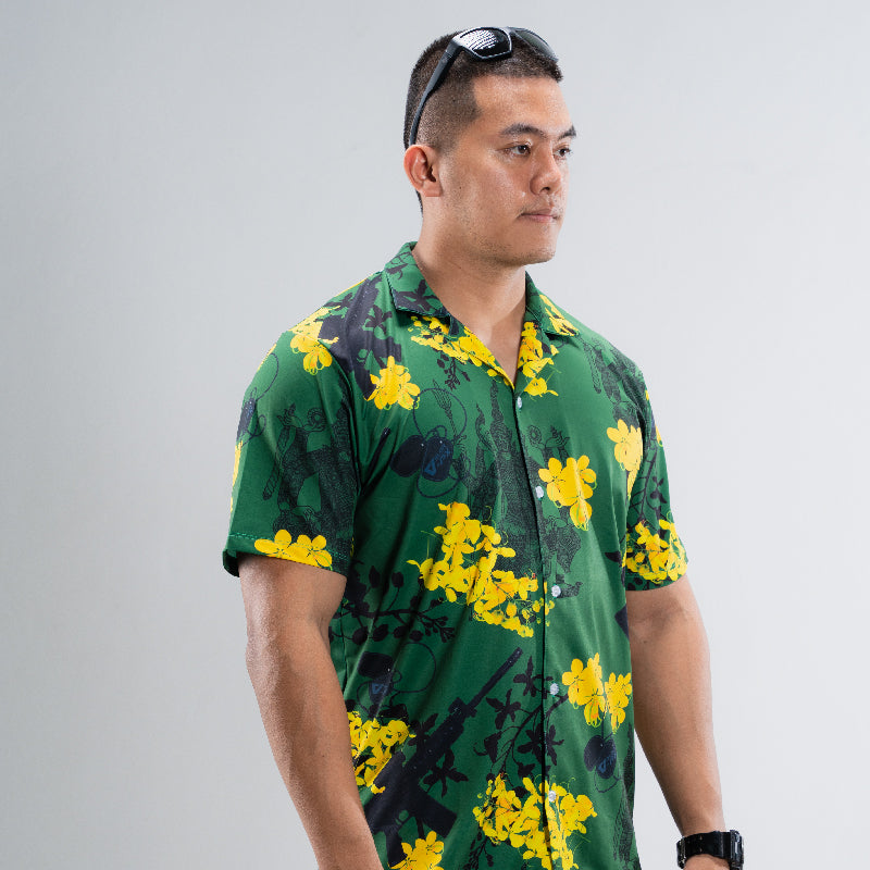 Valor PX Hawaii Shirt - ทศกันฐ์ลั่นไก [Green]