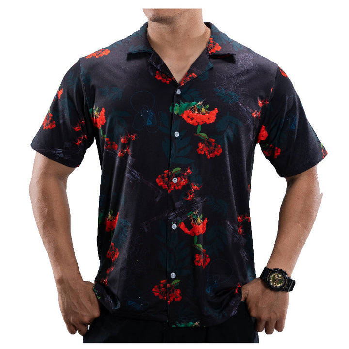 Valor PX Hawaii Shirt - หนุมาน MCX [Dark Grey]