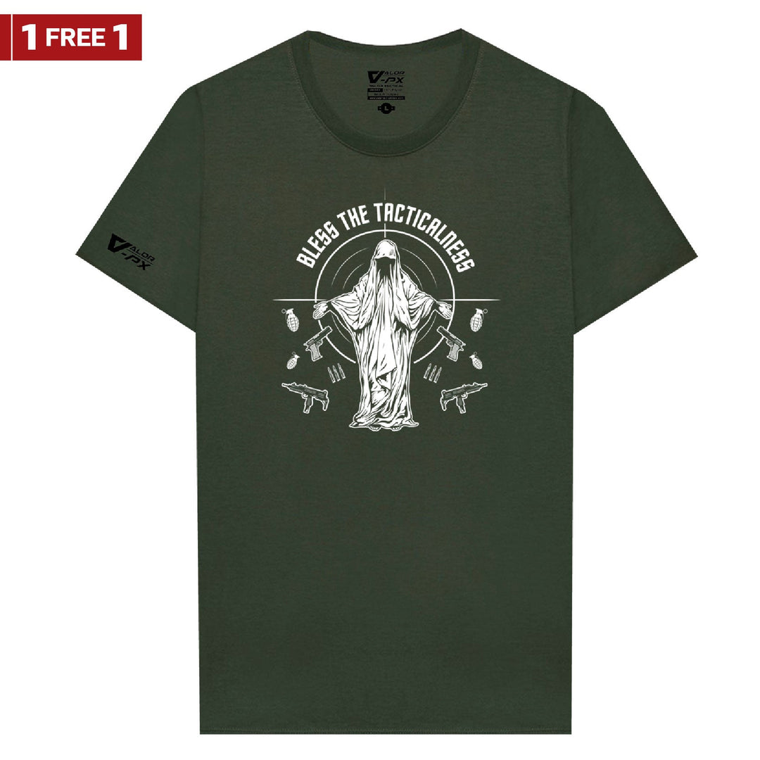 [ซื้อ 1 แถม 1] Valor PX Bless The Tacticalness T-Shirt