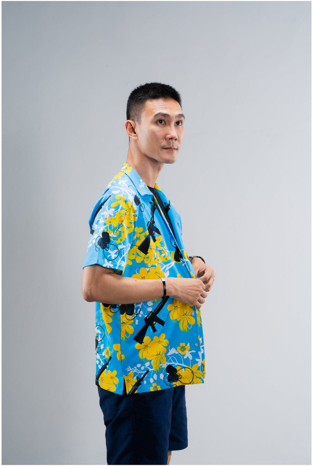 Valor PX Hawaii Shirt - ไอยรา ห้าห้าหก [Blue]