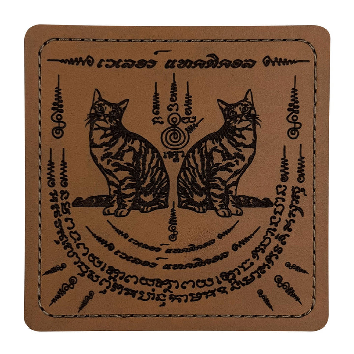 Valor PX - Leather Patch Thai Sakyan 3x3 inch (ซีรีส์แมวเผ่น 6 ลาย)