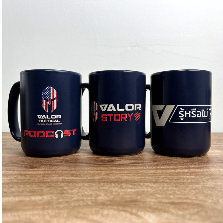 Valor PX Ceramic Mug แก้วกาแฟ - VALOR STORY [Navy]