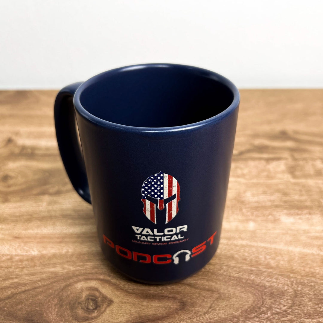 Valor PX Ceramic Mug แก้วกาแฟ - VALOR PODCAST [Navy]