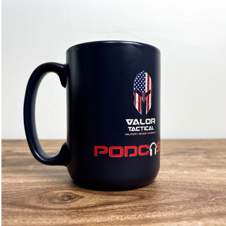 Valor PX Ceramic Mug แก้วกาแฟ - VALOR PODCAST [Navy]