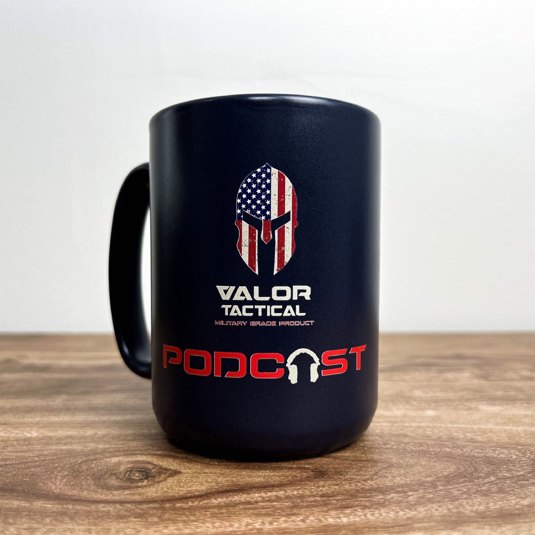 Valor PX Ceramic Mug แก้วกาแฟ - VALOR PODCAST [Navy]