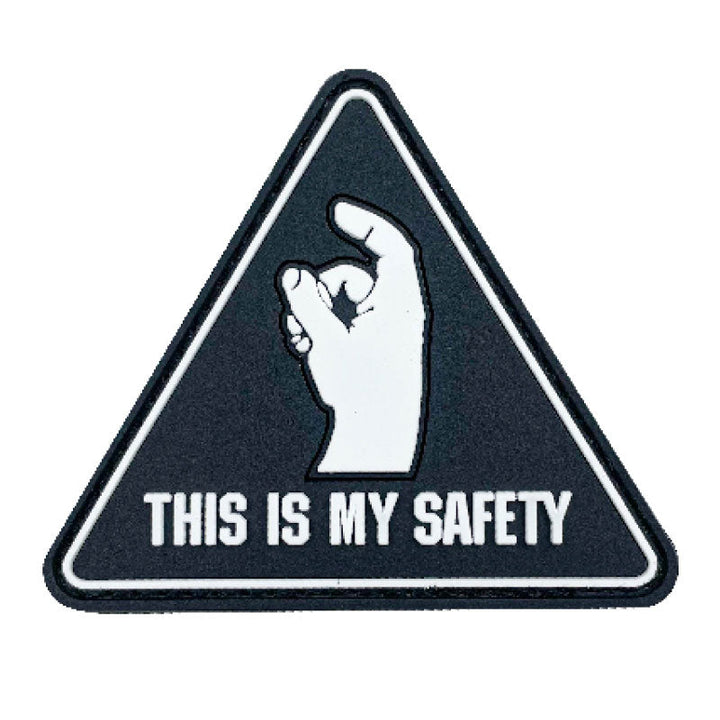 Valor PX PVC Patches - this is my safety - black