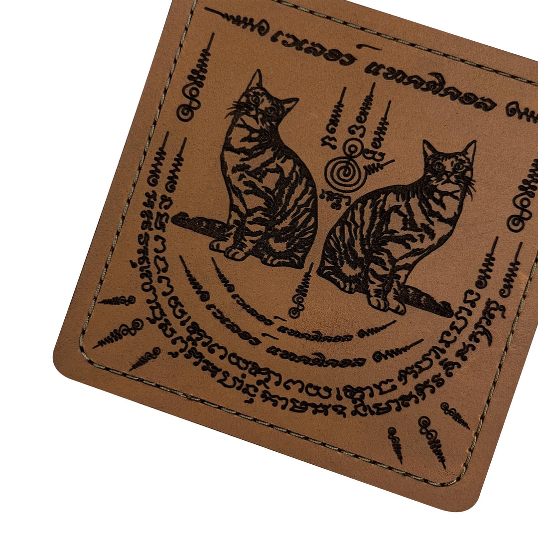 Valor PX - Leather Patch Thai Sakyan 3x3 inch (ซีรีส์แมวเผ่น 6 ลาย)