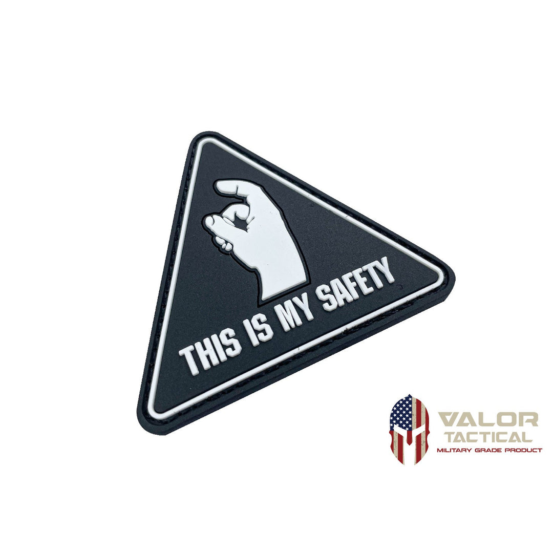 Valor PX PVC Patches - this is my safety - black