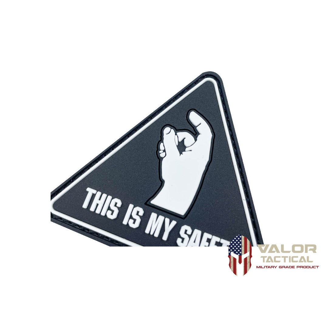 Valor PX PVC Patches - this is my safety - black